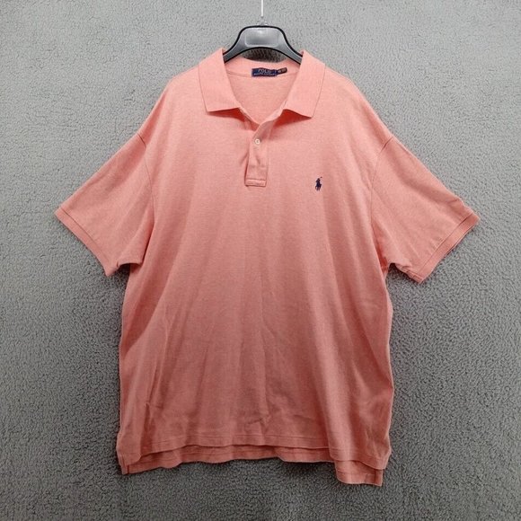 Polo Ralph Lauren Shirt Mens 1X‎ Big Peach Polo Golf Classicore Preppy Dadcore - Picture 1 of 7